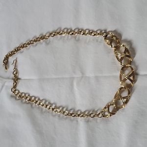 Vintage gold colored necklace